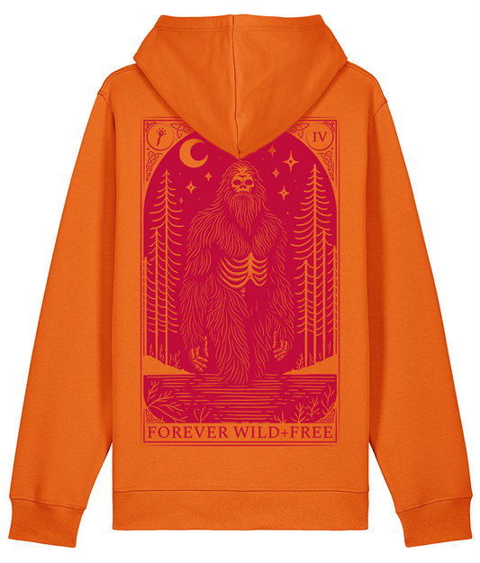 Bigfoot Orange Pullover Hoodie - Halloween Edition