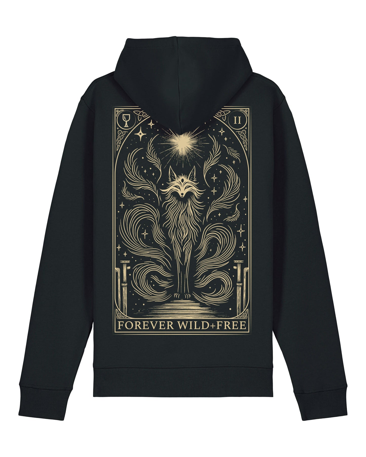 Nine Tails Fox Black Pullover Hoodie