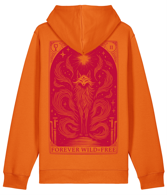 Nine Tails Fox Orange Pullover Hoodie - Halloween Edition