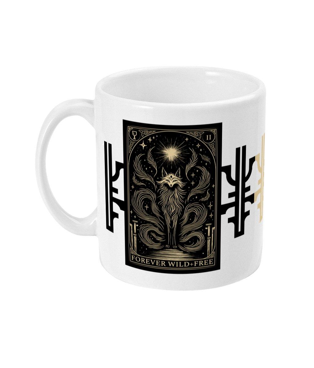 Celestial Nine Tails 11oz Mug - Wild and Free Occult Art and Clothing