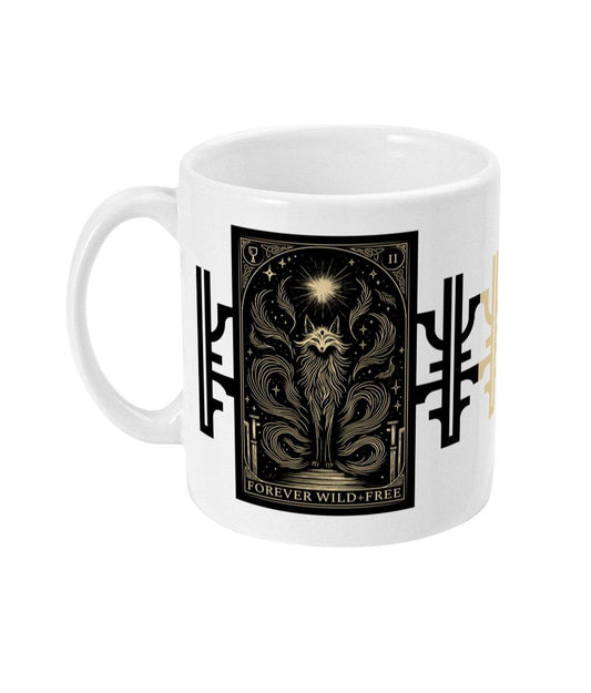 Celestial Nine Tails 11oz Mug - Wild and Free Occult Art and Clothing