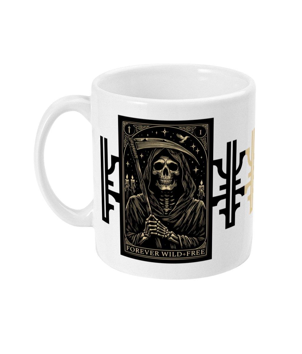 Embrace the Grim Reaper 11oz Mug - Wild and Free Occult Art and Clothing