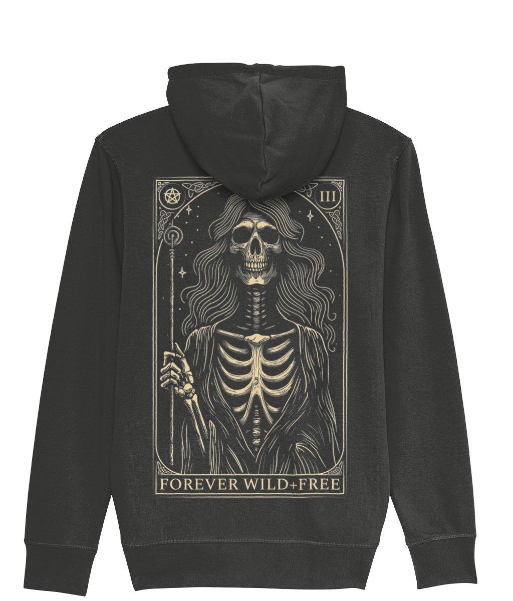 Enchanted Witch Zipped Hoodie - Wild and Free Occult Art and Clothing